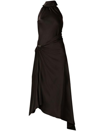 SACHA DRAKE Firelight Halter Dress - Black