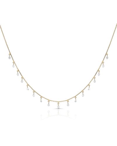 Trésor Neutrals Organic Diamond Baroque Necklace In 18k Gold - Metallic