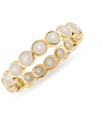 Auree Ortigia Moonstone Gold Vermeil Ring - White