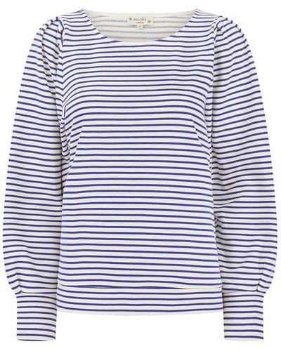 Nooki Design Helena Sweatshirt In Navy Mix - Blue