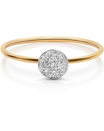 Trésor Diamond Lente Ring In 18k Rose - Metallic