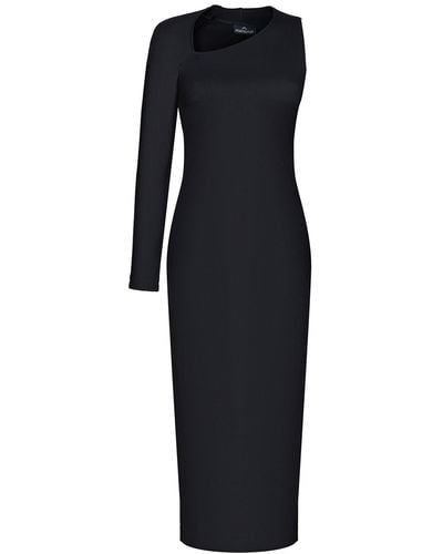 Monosuit Dress Asymmetric - Black