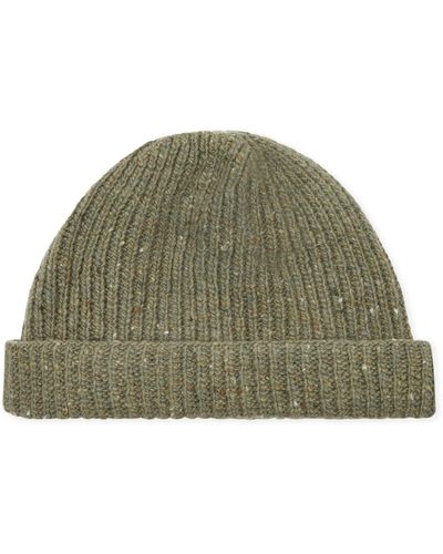 Burrows and Hare Donegal Beanie Hat - Green