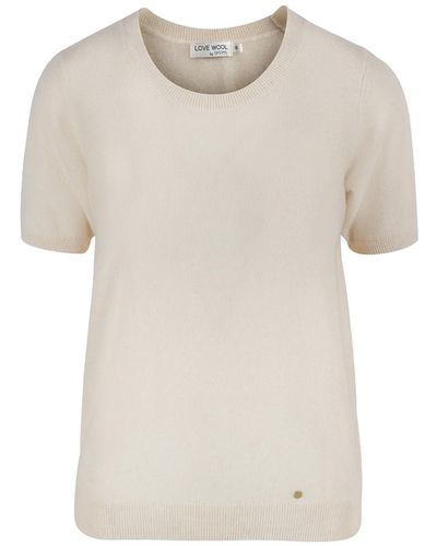 tirillm "alina" Cashmere T-shirt - Natural