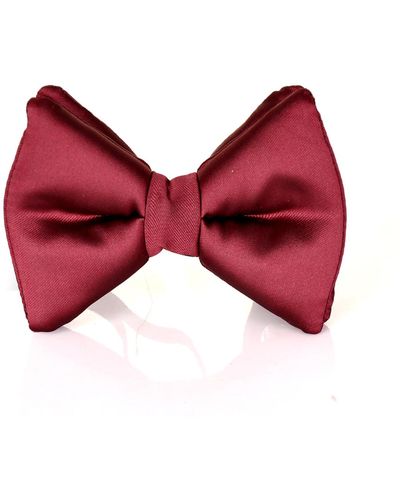 DAVID WEJ Silk Bow Tie - Red