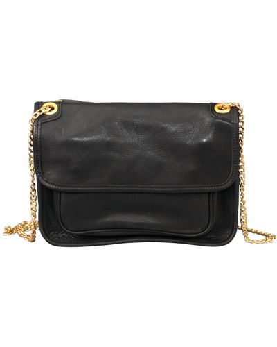 Rimini Leather Shoulder Bag 'betrice' - Black