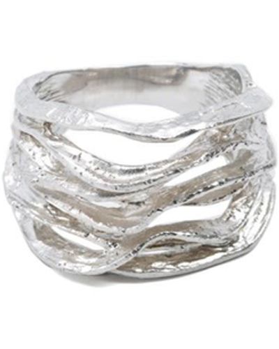 Undefined Jewelry Stardust Night Wave Ring - White