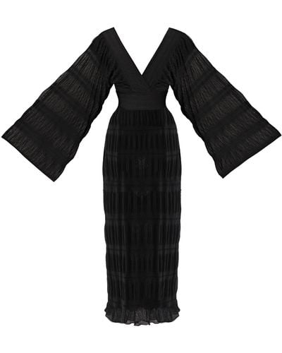 Lily Phellera Callia Kimono Dress - Black