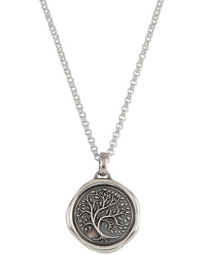 Dower & Hall S Tree Of Life Talisman Necklace - Metallic