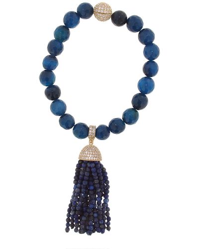Cosanuova Lapis Tassel Bracelet - Blue