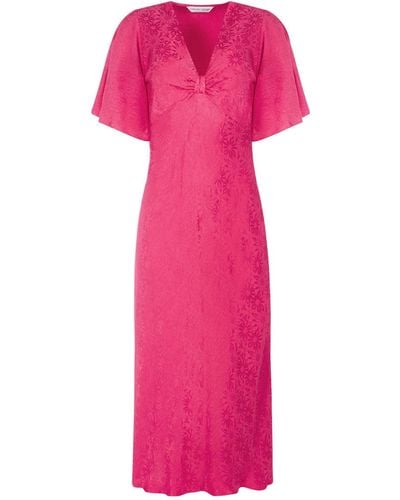 Lavaand The Elouise Midi Dress In Pink Daisy