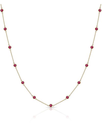 Trésor Ruby Necklace In 18k Yellow Gold - Red