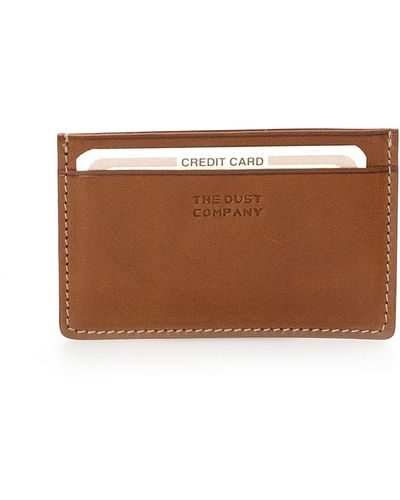 THE DUST COMPANY Leather Cardholders Cuoio Brown