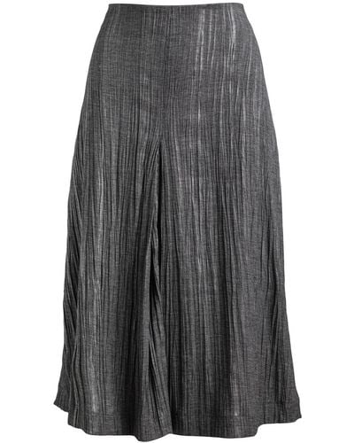 Conquista Cloche Skirt In Wrinkled Fabric - Gray