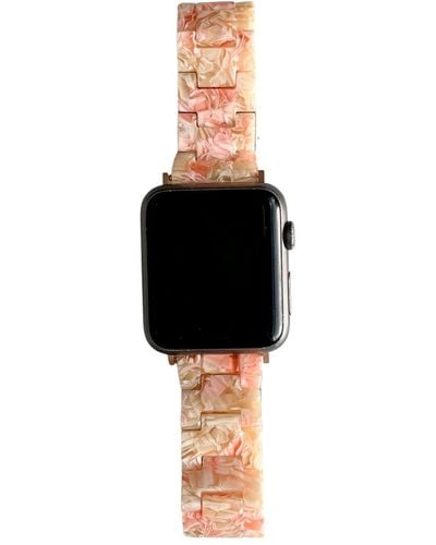 CLOSET REHAB Neutrals / Apple Watch Band In Pink Sand - Black
