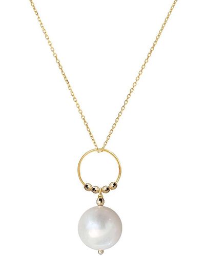 Perle de Lune Large Pearl Satellite Necklace - Metallic