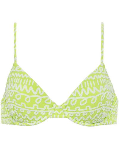 Montce Lime Icing Dainty Bikini Top - Green