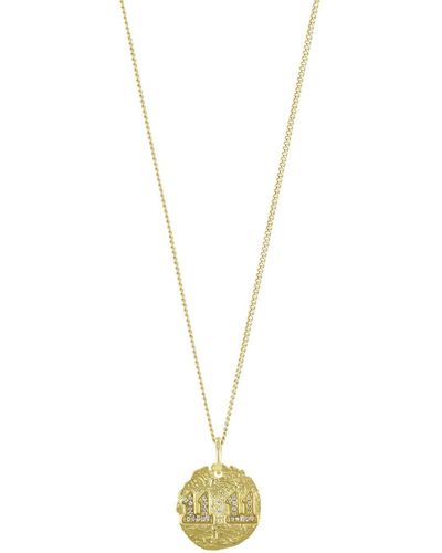 Wolf and Zephyr Sacred 11:11 Necklace Vermeil - Metallic