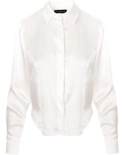 Framboise Otilia Silk Shirt - White