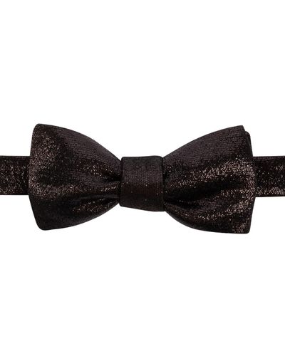 LE COLONEL Glitter Bow Tie - Black