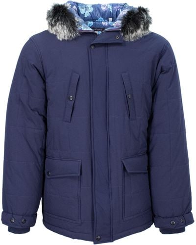 lords of harlech Duffy Parka Jacket - Blue