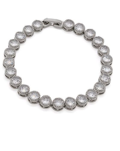 Ebru Jewelry Diamond Tennis Bracelet - Metallic
