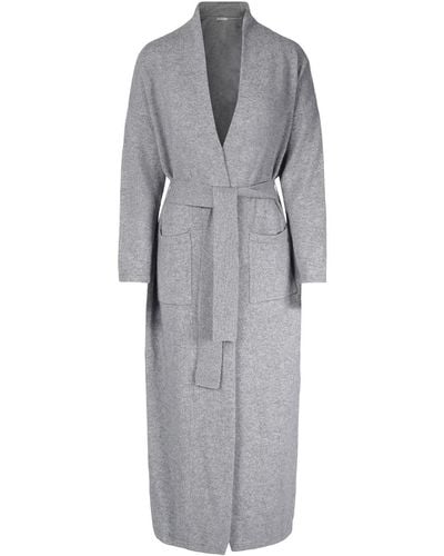 tirillm "camilla" Cashmere Dressing Gown - Gray