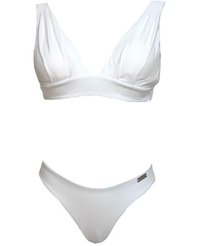 Season Swim Bay Two Piece Bikini Set - White