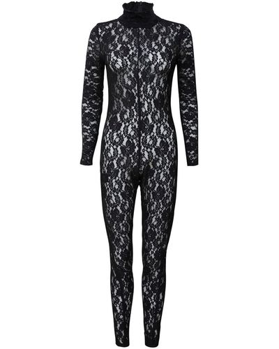 Sarah Regensburger Wicked Lace Catsuit - Black