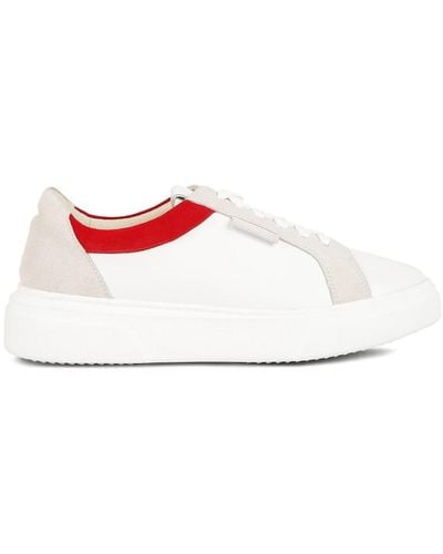 Rag & Co Endler Color Block Leather Sneakers - White
