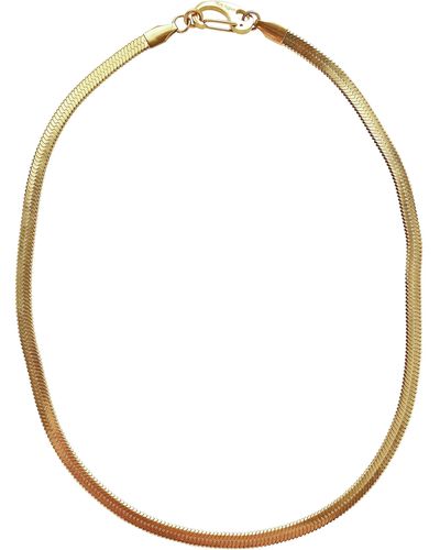 Smilla Brav Snake Chain Necklace Mona - Metallic