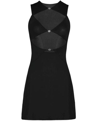 OW Collection Chiara Mini Dress - Black