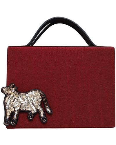 Simitri Moo Briefcase Bag - Red