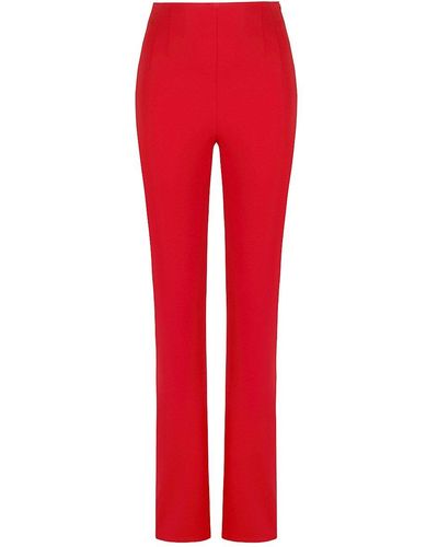 Nocturne Button Hem Trousers - Red