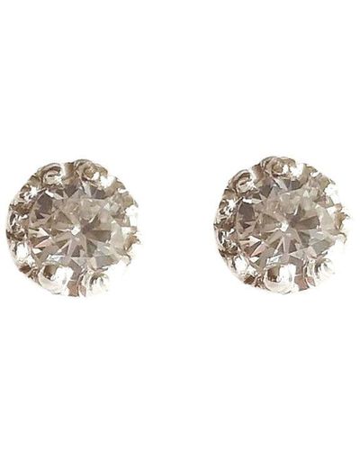 Lily Flo Jewellery Nova Starburst Round Diamond Earrings - Metallic