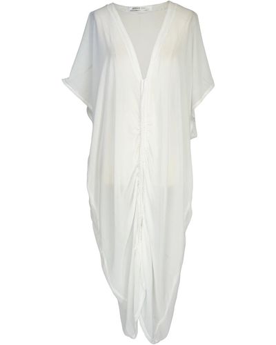 Jennafer Grace Actius Caftan Kaftan Dress In Ivory - White