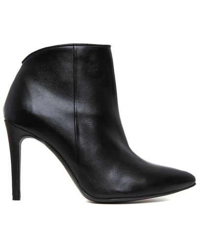 Ginissima Sara Ankle Boots Natural Leather - Black