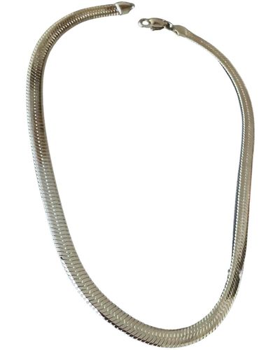 Ebru Jewelry Italian Gold Choker Fashion Necklace - Metallic