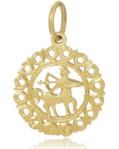 Maya Brenner Zodiac Pendant - Metallic