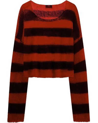Other Cropped Stripe Navarro Jumper - Red