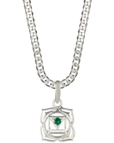Charlotte's Web Jewellery Root Chakra S Silver Necklace - Metallic