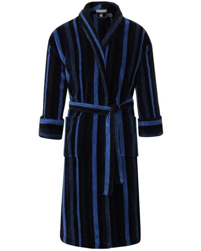 Bown of London Men's Dressing Gown Salcombe Blue