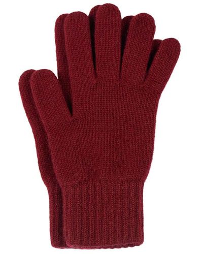 Paul James Knitwear Cashmere Vivaan Gloves - Red