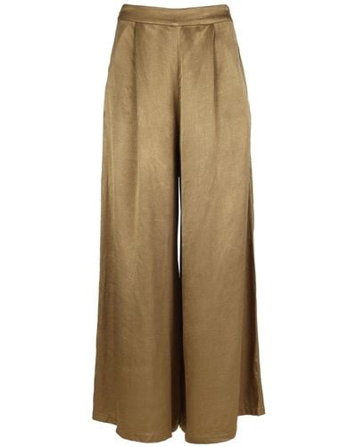 Traffic People Breathless Evie Pants In Olive - Natural