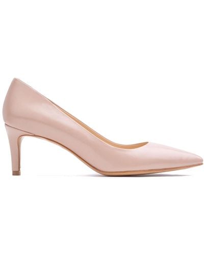 Ginissima Neutrals Alice Nude Stiletto Shoes Natural Leather - Pink