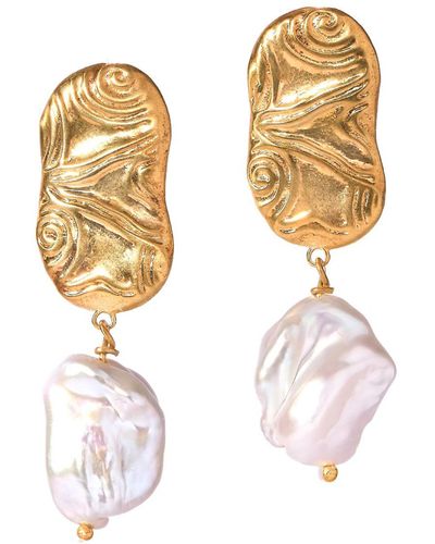 ASSUWA Hypatia Pearl Earrings - Metallic
