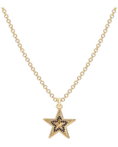 33mm Estella Star Pendant Necklace - Metallic