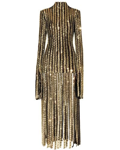 AGGI Jazmine En Star Sequin Frill Dress - Metallic
