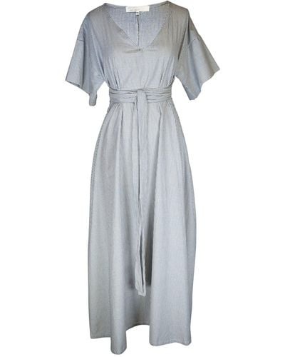 Jennafer Grace Nautica Wrap Maxi Dress - Gray