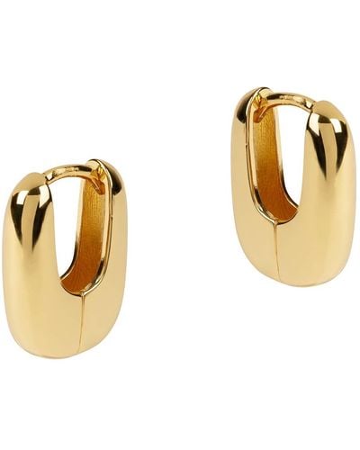 Amadeus Bella Mini Geometric Earrings - Metallic